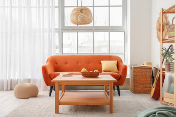 Interior of modern comfortable living room