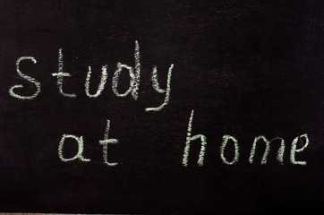 Fototapeta premium The inscription on the board 