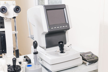 Eye health, eye disease prevention. Medical laboratory. Medicine and health care, Ophthalmology services and equipment.