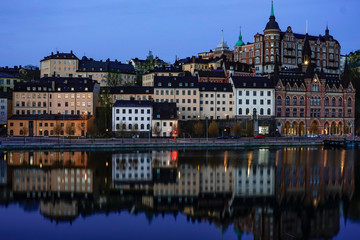 Stockholm, Sweden  Mariaberget at dawn on the island of Sodermalm