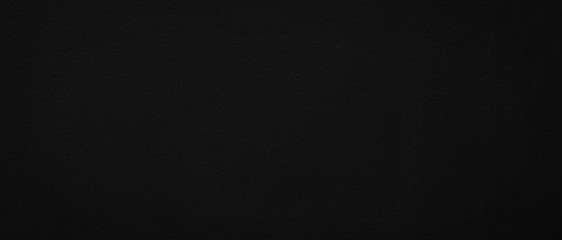 Blank black cement wall texture for background with copy space for design