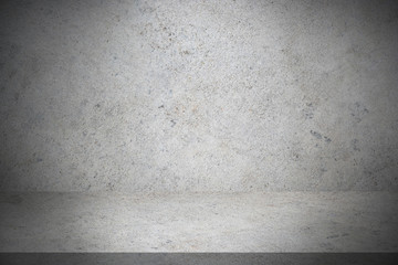 Dark vintage cement or concrete wall and floor background. Can be use for display products, room, interior, graphic design or wallpaper. Copy space for text.