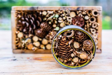 House for insects useful for the garden. DIY.