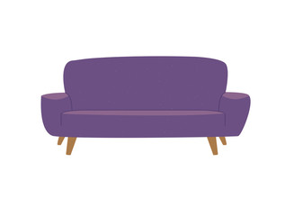 comfortable sofa on white background