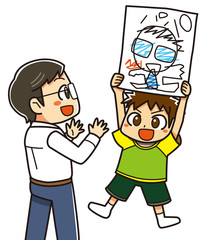父の日・似顔絵