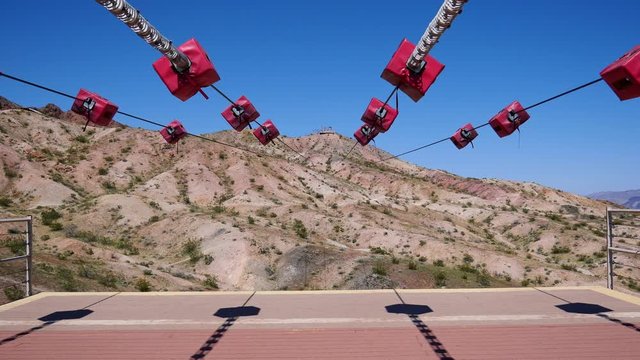 Sunny view of the Flightlinez Bootleg Canyon