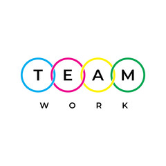 Teamwork concept banner. Can use for web banner, infographics, hero images. Flat isometric vector .