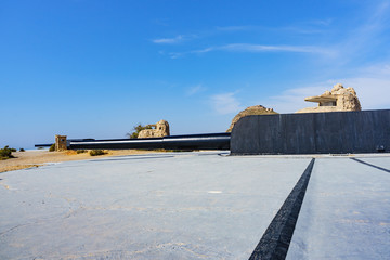 Fototapeta premium Gun Battery of Castillitos, Spain Cartagena