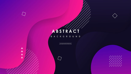 Abstract wave background with colorful shapes Vector