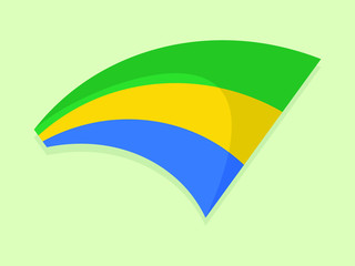 Gabon national flag 