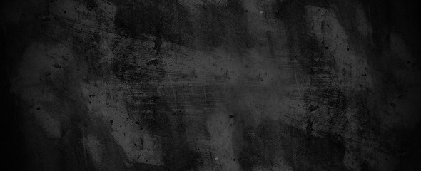 Black cement wall background texture