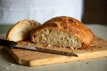 Traditional italian bread fresh homemade .