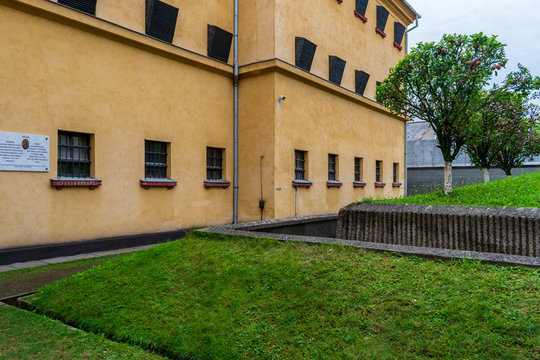 The yard of the Memorial of the Victims of Communism and the Resistance, Sighetu Marmatiei, Romania