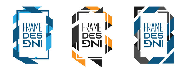 COLLECTION OF MODERN FRAME. GRAPHIC ELEMENTS. USE TO BROCHURE, FLYER, WEB AND CLIP.