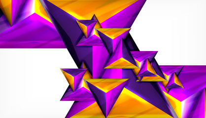Obraz premium Triangle geometric vector abstract background