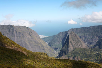 Obraz na płótnie Canvas L'ile de La Réunion dans l'océan Indien, France