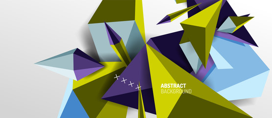 Trendy simple triangle abstract background, dynamic motion concept. Vector Illustration For Wallpaper, Banner, Background, Card, Book Illustration, landing page