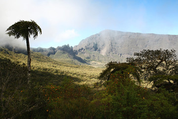 L'ile de La Réunion dans l'océan Indien, France