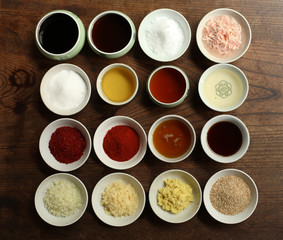 한국의 전통적인 기본 양념