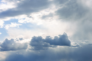 Atmosphere of overcast sky before to rainy