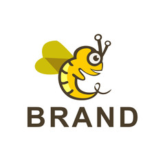 bee logo design. cute bee logo, baby bee logo, 