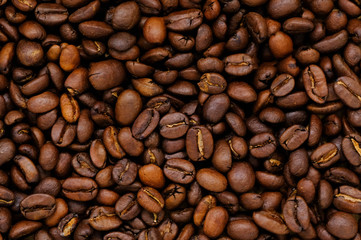 roasted coffee beans, can be used as a background
