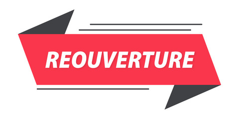 Fototapeta premium réouverture bannière