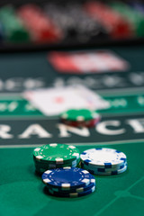 Casino Black Jack table