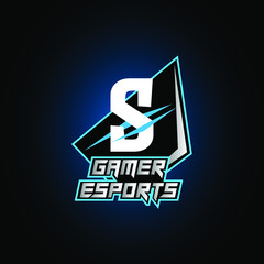 Letter S Game Logo Esport Gaming
