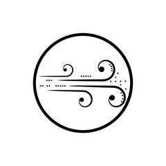 Obraz premium Wind vector icon design illustration template