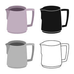 Vector design of coffee and mug icon. Web element of coffee and hot stock symbol for web.