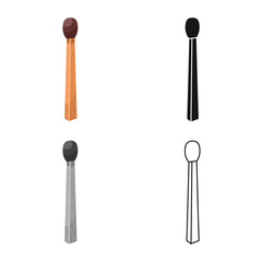 Vector illustration of matchstick and household sign. Web element of matchstick and small vector icon for stock.