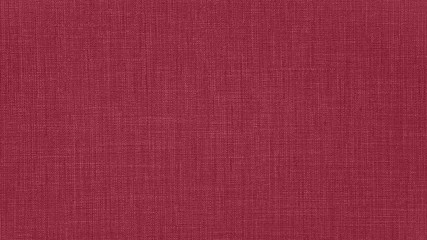 Raspberry red natural cotton linen textile texture background
