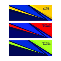 Abstract Banner Design Sport Vector