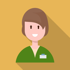 Isolated object of physician and druggist symbol. Set of physician and pharmacist stock vector illustration.