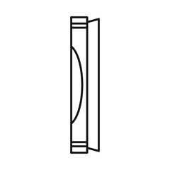 Vector illustration of pipe and money sign. Graphic of pipe and paper stock vector illustration.