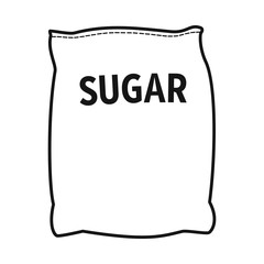 Vector design of sugar and bag icon. Web element of sugar and sack stock symbol for web.