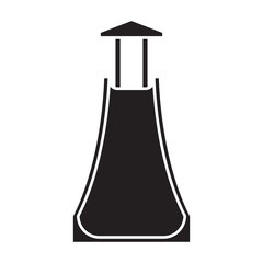 Water slide vector icon.Black vector icon isolated on white background water slide .