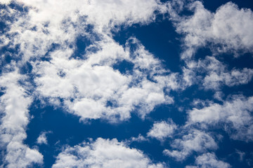 Obraz premium White cloud in the blue sky nature scene ecology