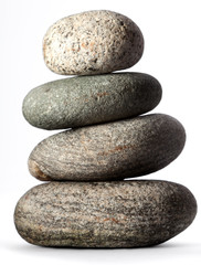 Fototapeta na wymiar Zen stacked stones