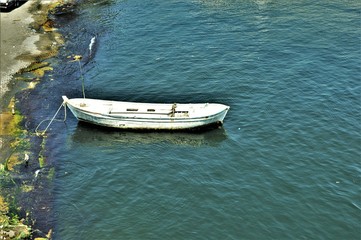 fishing boat by the sea in Istanbul
