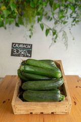 basket of zucchini