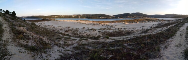 hiking path next to dunes