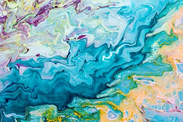 Küchenrückwand Plexiglas Kristalle Abstrakter Farbhintergrund