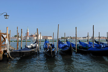 Gondole, quartier San Marco, Venise, Italie