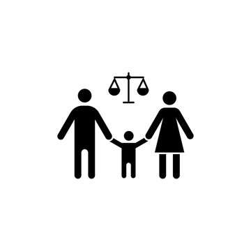 recommend clip art: Family court glyph icon. Vector