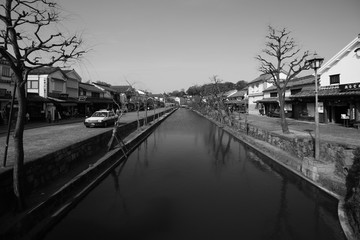Fototapeta na wymiar canal in okayama