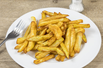 assiette de frites faite maison