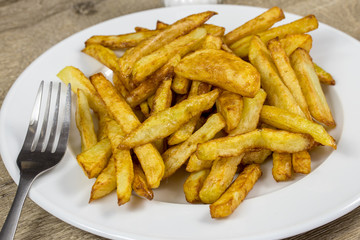 assiette de frites faite maison
