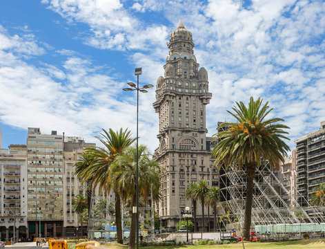 Montevideo, Uruguay, The Palacio Salvo.
 On Independence square is the tallest building in the capital of Uruguay-the Palacio salvo . The 26-story skyscraper was built in 1927 in the then fashionable 